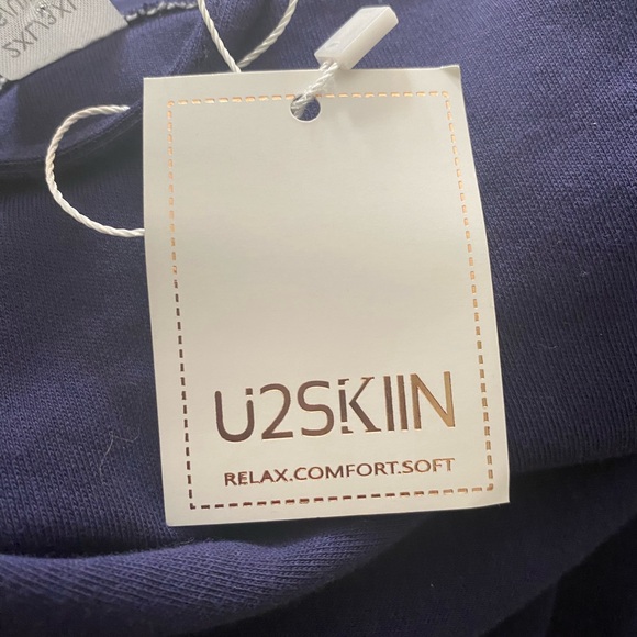 U2SKIIN Mens 100% Cotton Lightweight Knit Bathrobe; Size 2XL/3XL (48-52) - Picture 5 of 12